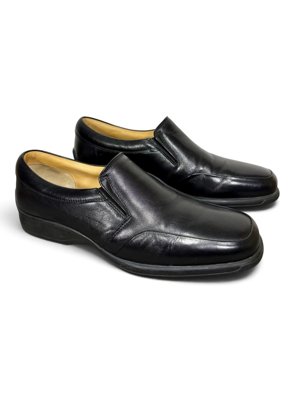 Bruno Magli Black Leather Slip-On Loafers- men’s 8 M